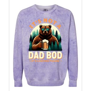 Beer Lover Dad Jokes ItS Not A Dad Bod ItS A Father Figure Gift Colorblast Crewneck Sweatshirt