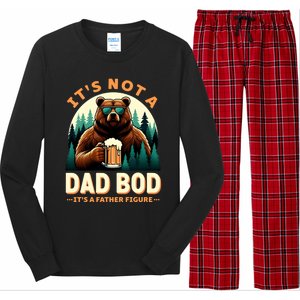 Beer Lover Dad Jokes ItS Not A Dad Bod ItS A Father Figure Gift Long Sleeve Pajama Set