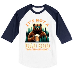 Beer Lover Dad Jokes ItS Not A Dad Bod ItS A Father Figure Gift Baseball Sleeve Shirt