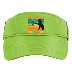 Best Lab Dad Ever Dog Lover Fathers Day Gift Adult Drive Performance Visor