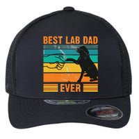 Best Lab Dad Ever Dog Lover Fathers Day Gift Flexfit Unipanel Trucker Cap