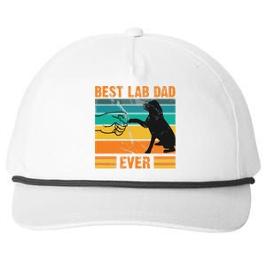 Best Lab Dad Ever Dog Lover Fathers Day Gift Snapback Five-Panel Rope Hat