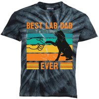 Best Lab Dad Ever Dog Lover Fathers Day Gift Kids Tie-Dye T-Shirt