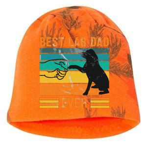 Best Lab Dad Ever Dog Lover Fathers Day Gift Kati - Camo Knit Beanie