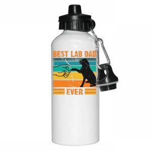 Best Lab Dad Ever Dog Lover Fathers Day Gift Aluminum Water Bottle