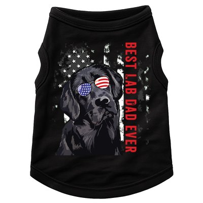 Best Lab Dad Ever Labrador Dog American Flag Fathers Day Doggie Tank