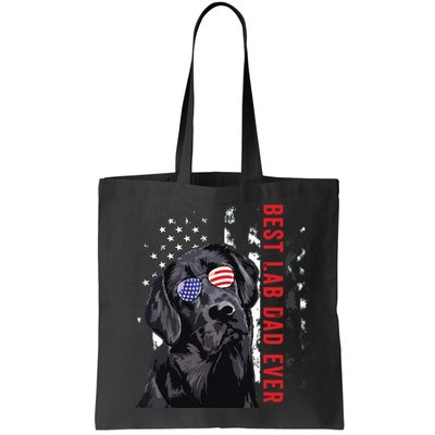 Best Lab Dad Ever Labrador Dog American Flag Fathers Day Bag