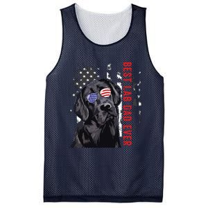 Best Lab Dad Ever Labrador Dog American Flag Fathers Day Mesh Reversible Basketball Jersey Tank