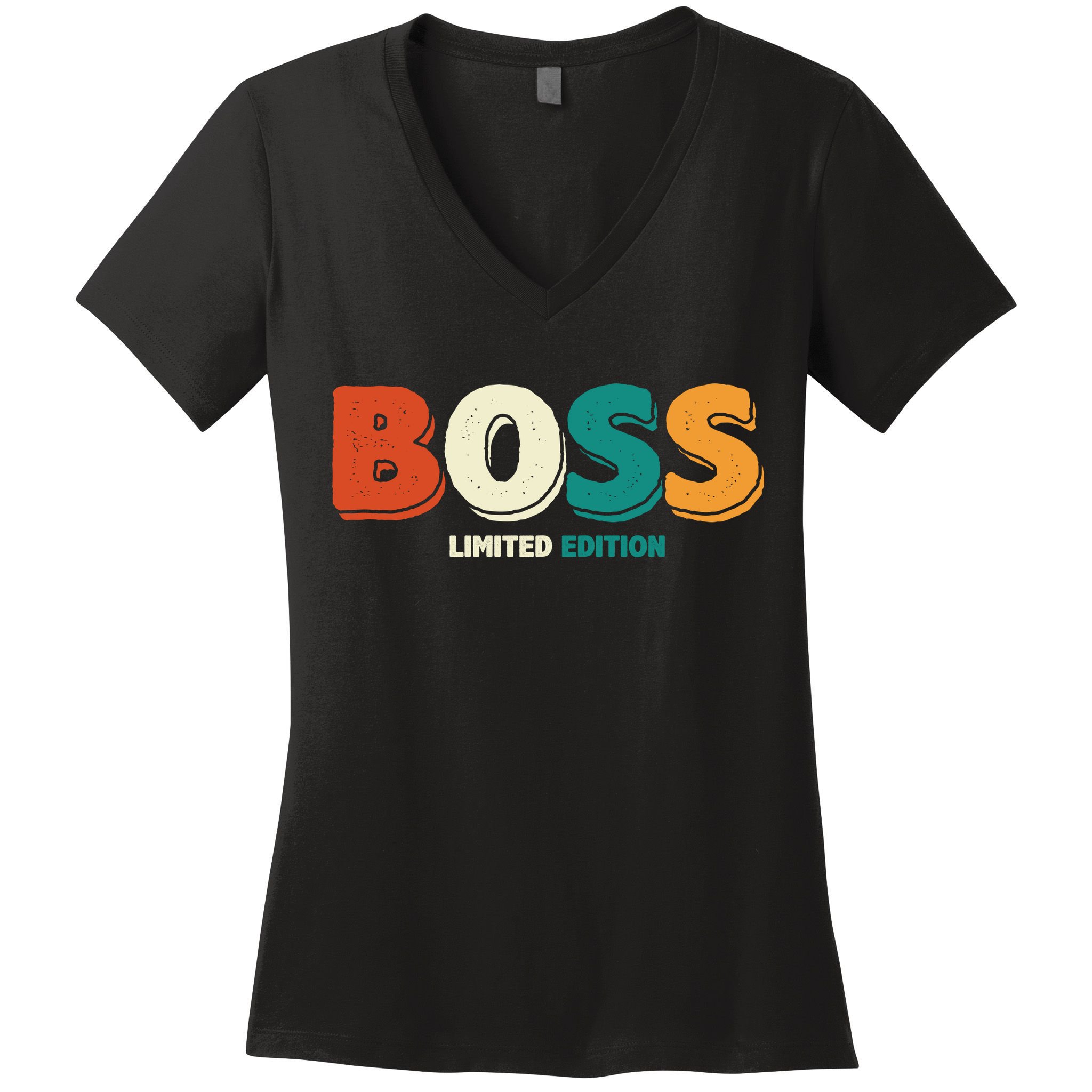 Boss Limited Edition Vintage Women's V-Neck T-Shirt