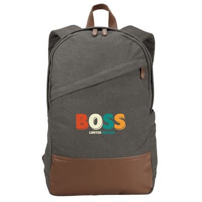 Boss Limited Edition Vintage Cotton Canvas Backpack