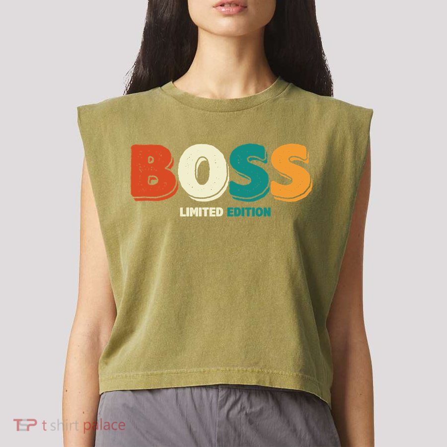 Boss Limited Edition Vintage Garment-Dyed Women's Muscle Tee
