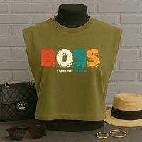 Boss Limited Edition Vintage Garment-Dyed Women's Muscle Tee