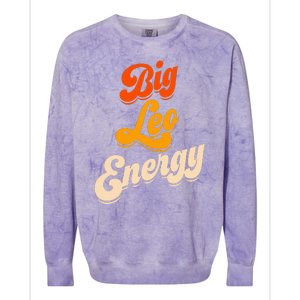 Big Leo Energy Leo For Horoscope Astrology Colorblast Crewneck Sweatshirt