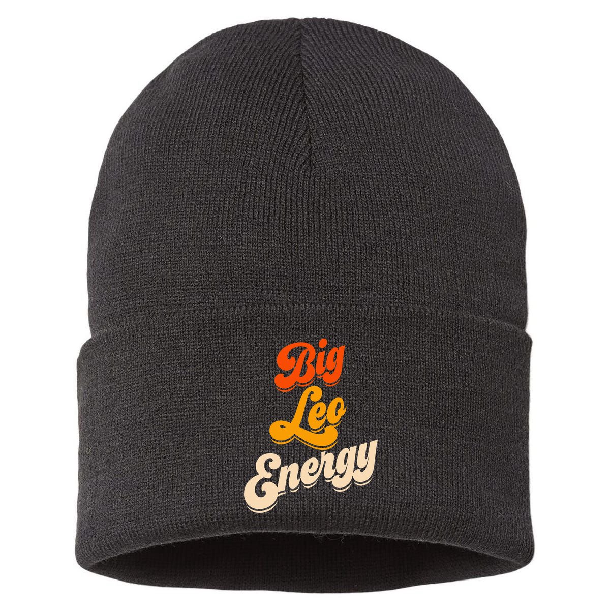 Big Leo Energy Leo For Horoscope Astrology Sustainable Knit Beanie