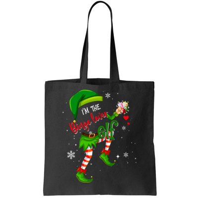 Bingo Lover Elf Matching Family Group Christmas Party Pajama Tote Bag