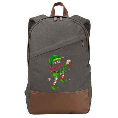 Bingo Lover Elf Matching Family Group Christmas Party Pajama Cotton Canvas Backpack