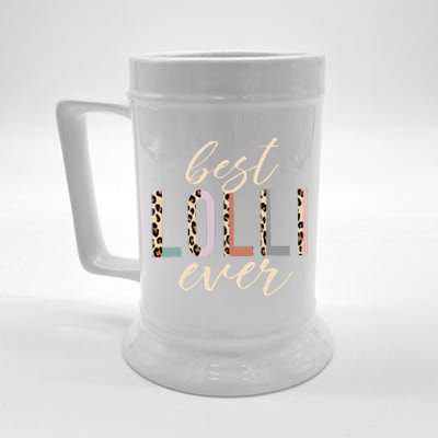 Best Lolli Ever Gifts Leopard Print Mothers Day Beer Stein