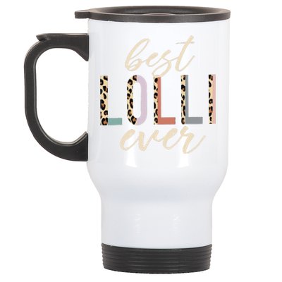 Best Lolli Ever Gifts Leopard Print Mothers Day Stainless Steel Travel Mug