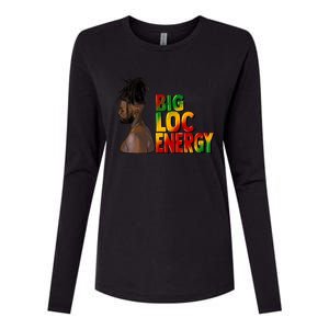 Big Loc Energy Afro Black Junenth 1865 Black History Gift Womens Cotton Relaxed Long Sleeve T-Shirt