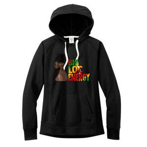 Big Loc Energy Afro Black Junenth 1865 Black History Gift Women's Fleece Hoodie