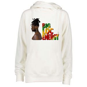 Big Loc Energy Afro Black Junenth 1865 Black History Gift Womens Funnel Neck Pullover Hood