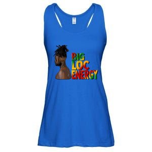 Big Loc Energy Afro Black Junenth 1865 Black History Gift Ladies Essential Flowy Tank