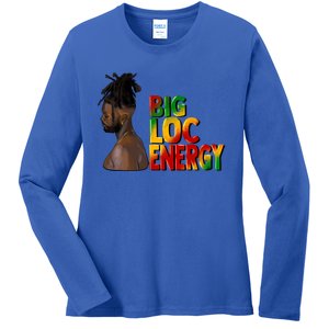 Big Loc Energy Afro Black Junenth 1865 Black History Gift Ladies Long Sleeve Shirt