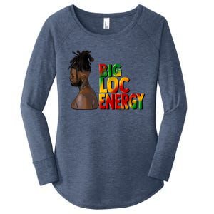 Big Loc Energy Afro Black Junenth 1865 Black History Gift Women's Perfect Tri Tunic Long Sleeve Shirt