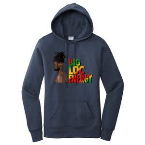 Big Loc Energy Afro Black Junenth 1865 Black History Gift Women's Pullover Hoodie