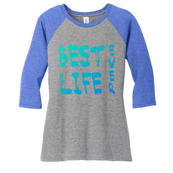 Best Life Ever For Jw JehovahS Witness Pioneer Gift Women's Tri-Blend 3/4-Sleeve Raglan Shirt