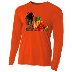 Big Loc Energy Afro Black Junenth Freedom 1865 Gift Cooling Performance Long Sleeve Crew