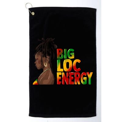 Big Loc Energy Afro Black Junenth Freedom 1865 Gift Platinum Collection Golf Towel