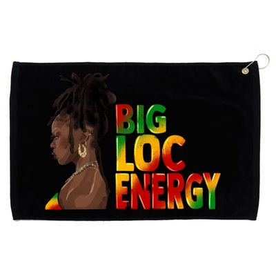 Big Loc Energy Afro Black Junenth Freedom 1865 Gift Grommeted Golf Towel