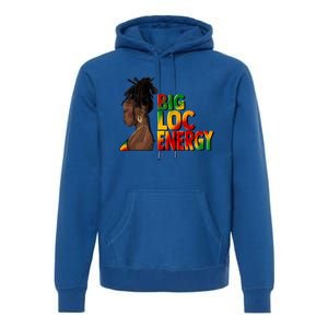 Big Loc Energy Afro Black Junenth Freedom 1865 Gift Premium Hoodie