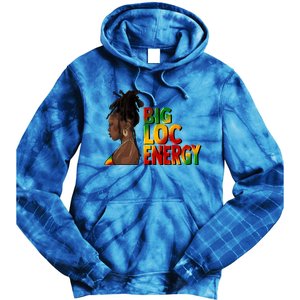 Big Loc Energy Afro Black Junenth Freedom 1865 Gift Tie Dye Hoodie