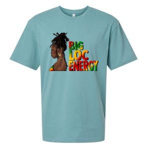 Big Loc Energy Afro Black Junenth Freedom 1865 Gift Sueded Cloud Jersey T-Shirt