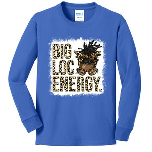 Big Loc Energy Leopard LocD Black Junenth Gift Kids Long Sleeve Shirt