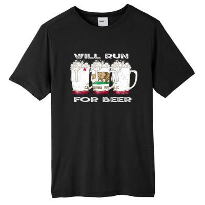 Beer Lover Er Local Beer Funny Ca State Flag Usa Gift Tall Fusion ChromaSoft Performance T-Shirt