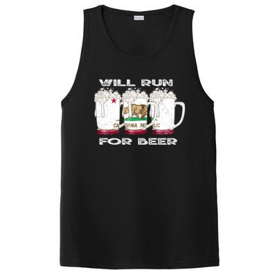 Beer Lover Er Local Beer Funny Ca State Flag Usa Gift PosiCharge Competitor Tank