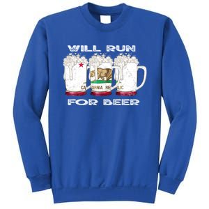 Beer Lover Er Local Beer Funny Ca State Flag Usa Gift Sweatshirt