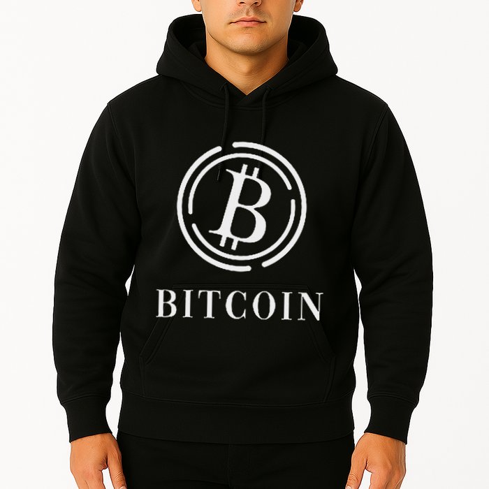 Bitcoin Logo Emblem Cryptocurrency Blockchains Bitcoin Hoodie
