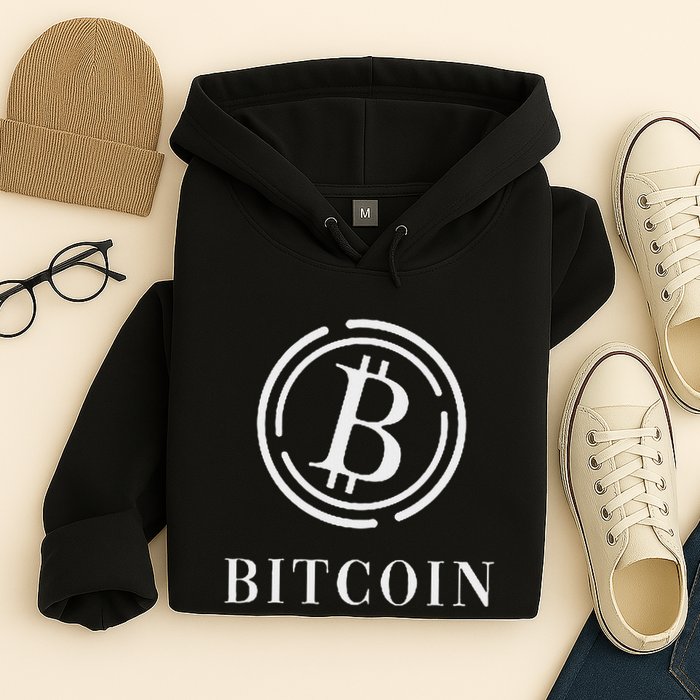 Bitcoin Logo Emblem Cryptocurrency Blockchains Bitcoin Hoodie
