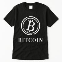 Bitcoin Logo Emblem Cryptocurrency Blockchains Bitcoin Tall T-Shirt