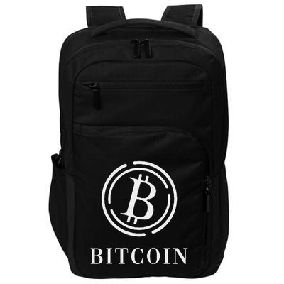 Bitcoin Logo Emblem Cryptocurrency Blockchains Bitcoin Impact Tech Backpack