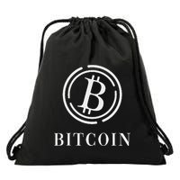 Bitcoin Logo Emblem Cryptocurrency Blockchains Bitcoin Drawstring Bag