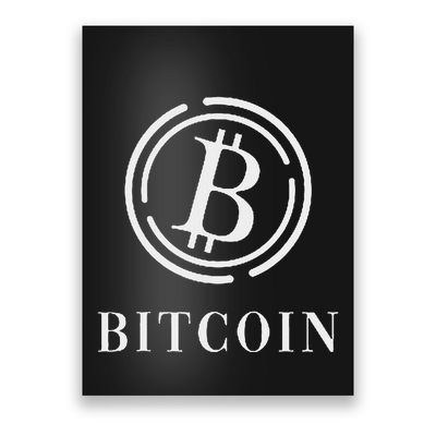 Bitcoin Logo Emblem Cryptocurrency Blockchains Bitcoin Poster