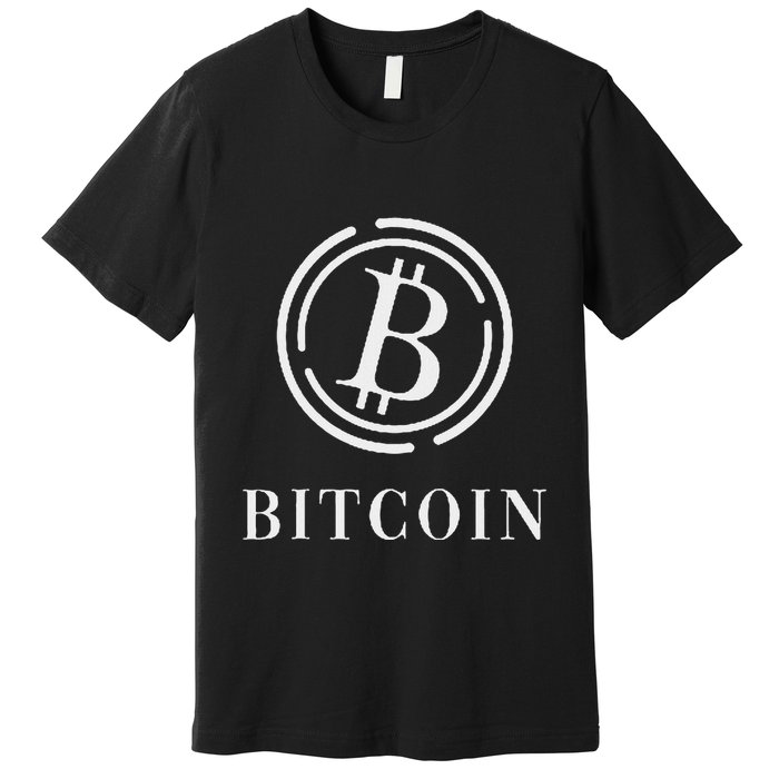 Bitcoin Logo Emblem Cryptocurrency Blockchains Bitcoin Premium T-Shirt