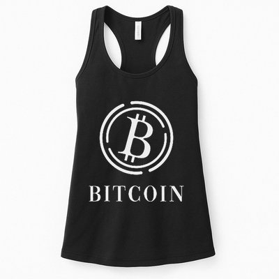 Bitcoin Logo Emblem Cryptocurrency Blockchains Bitcoin Womens Tank Top
