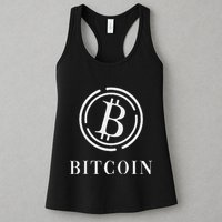 Bitcoin Logo Emblem Cryptocurrency Blockchains Bitcoin Womens Tank Top
