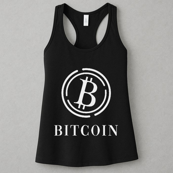 Bitcoin Logo Emblem Cryptocurrency Blockchains Bitcoin Womens Tank Top